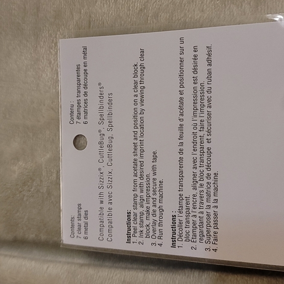 Recollections Christmas Noel Holiday Sentiments Clear Stamps & Dies Collection - Picture 7 of 7